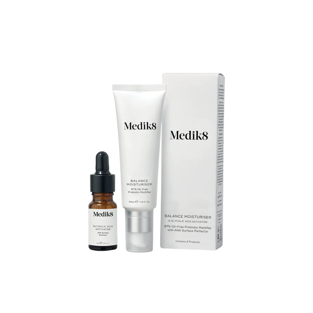 Medik8 Balance Moisturiser with Glycolic Acid Activator 50ml + 10ml - OZMedskin