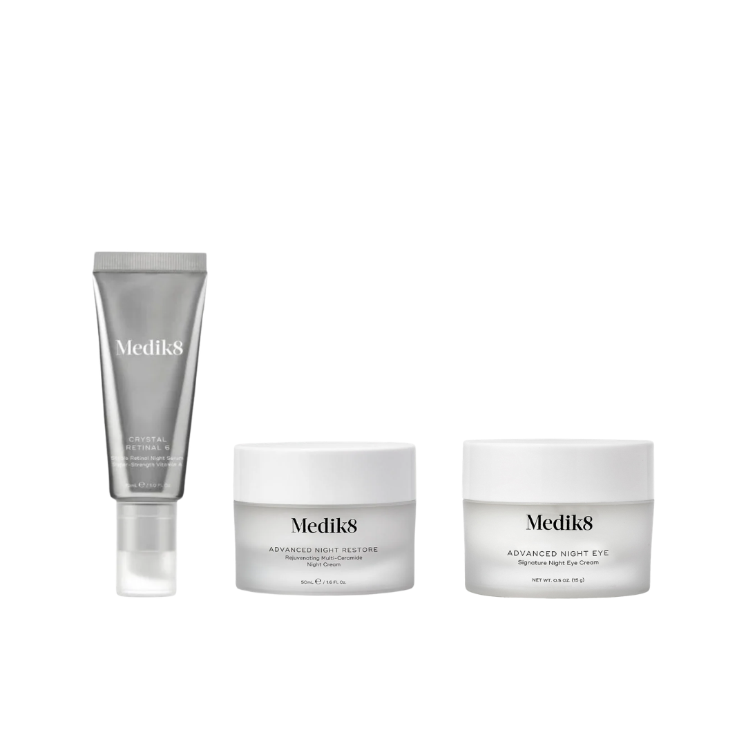 Medik8 Crystal Retinal 6 + Advanced Night Restore + Night Eye Bundle - OZMedskin