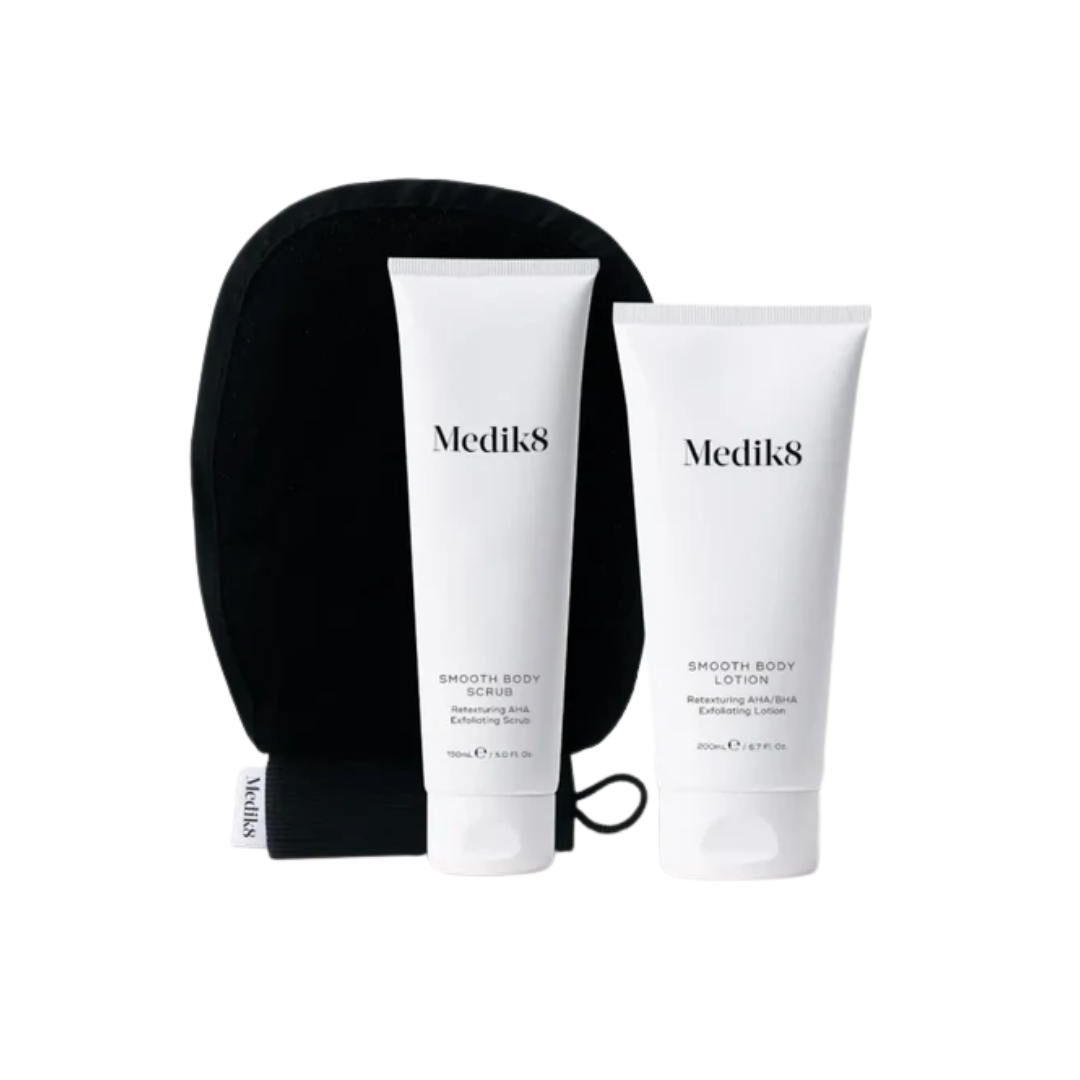 Medik8 Smooth Body Exfoliating Kit 150ml + 200ml + Mitt - OZMedskin