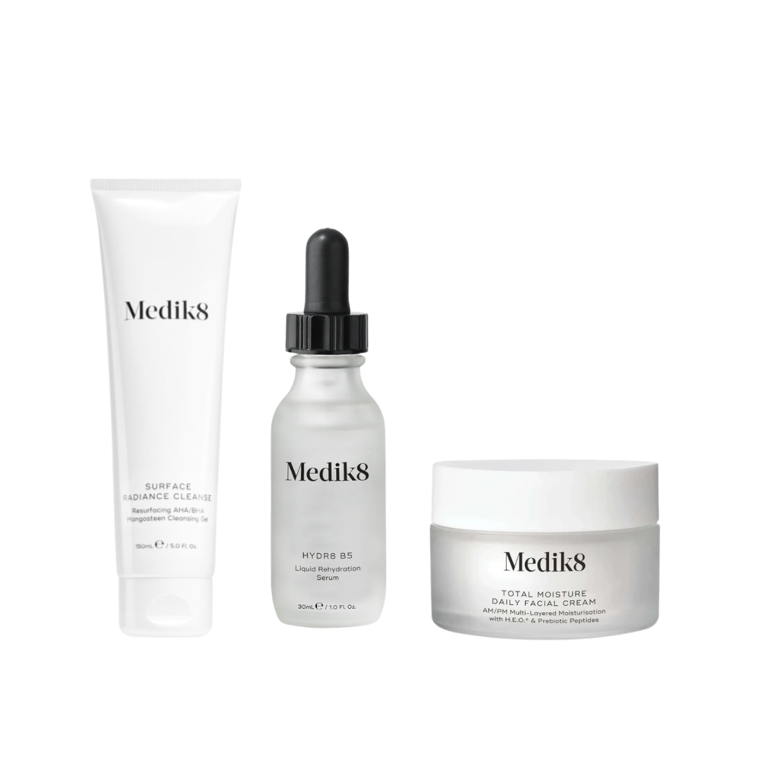 Medik8 Surface Radiance + Hydr8 B5 + Total Moisture Bundle - OZMedskin
