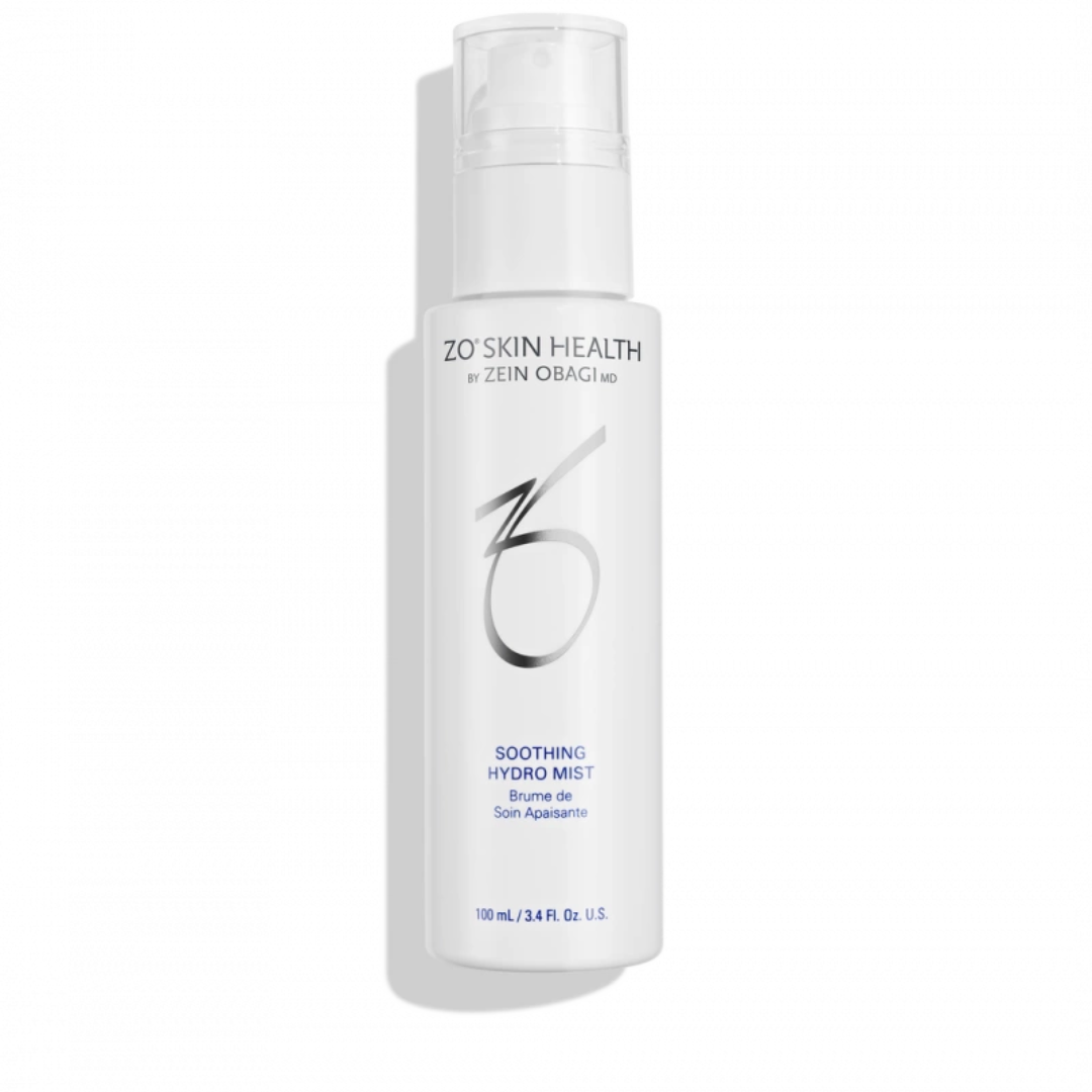 ZO Skin Health Soothing Hydro Mist 100ml white bottle with clear pump cap skincare spray