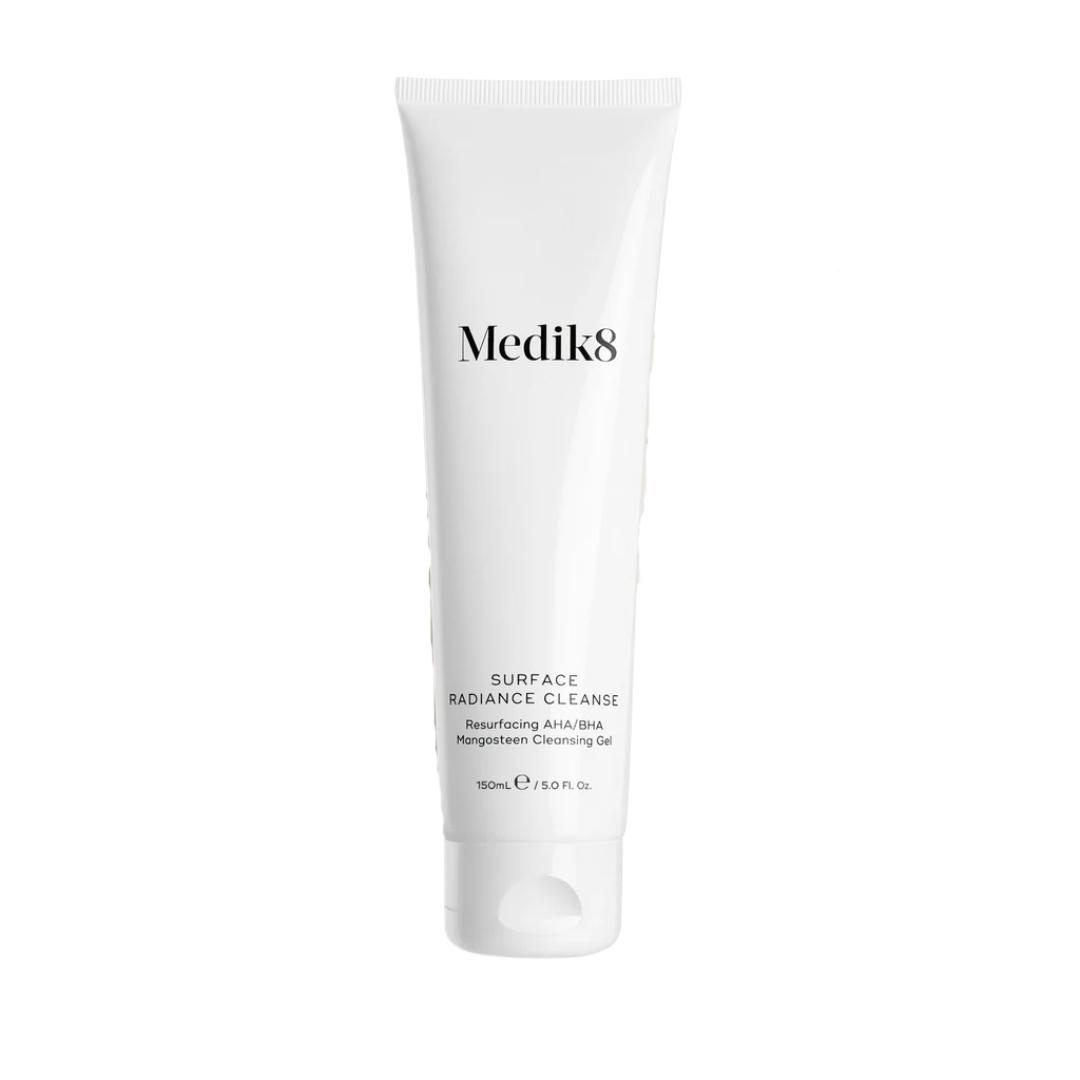 Medik8 Surface Radiance Cleanse 150ml tube, resurfacing AHA/BHA facial cleanser