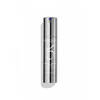 Silver bottle of ZO Skin Health Wrinkle + Texture Repair 0.5% retinol serum on white background