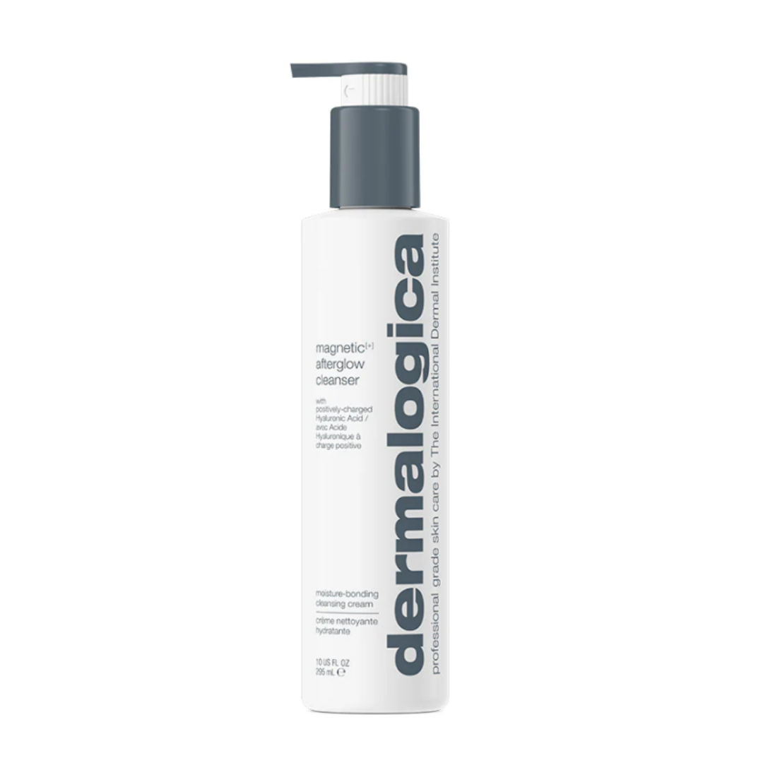 Dermalogica Magnetic Afterglow Cleanser bottle with pump, moisture-bonding cleansing cream